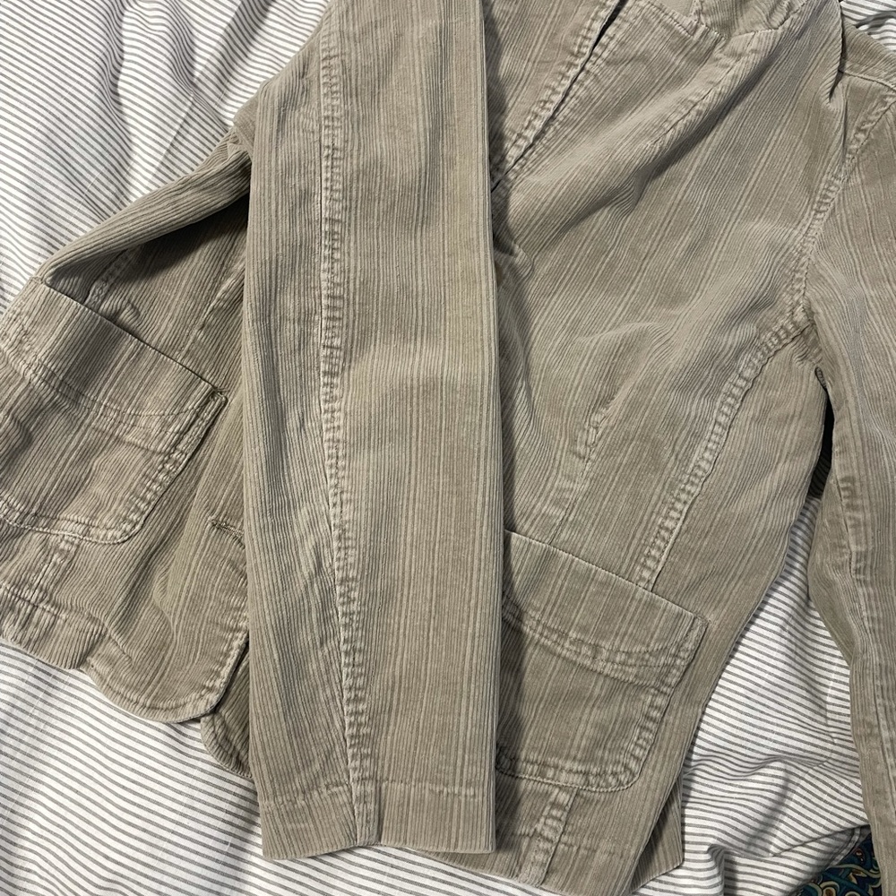 Women’s Sonoma Life+Style Beige Corduroy Blazer